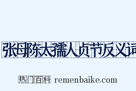 张母陈太孺人贞节反义词是什么意思的图片